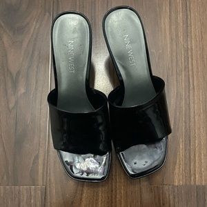 Nine West black high heels